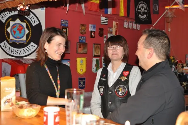 Francuscy motocykliści w klubie — archiwum Right Riders, 2013